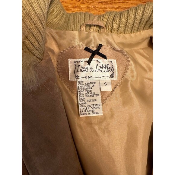 Live a little‎ vest size small vintage suede - Picture 2 of 3